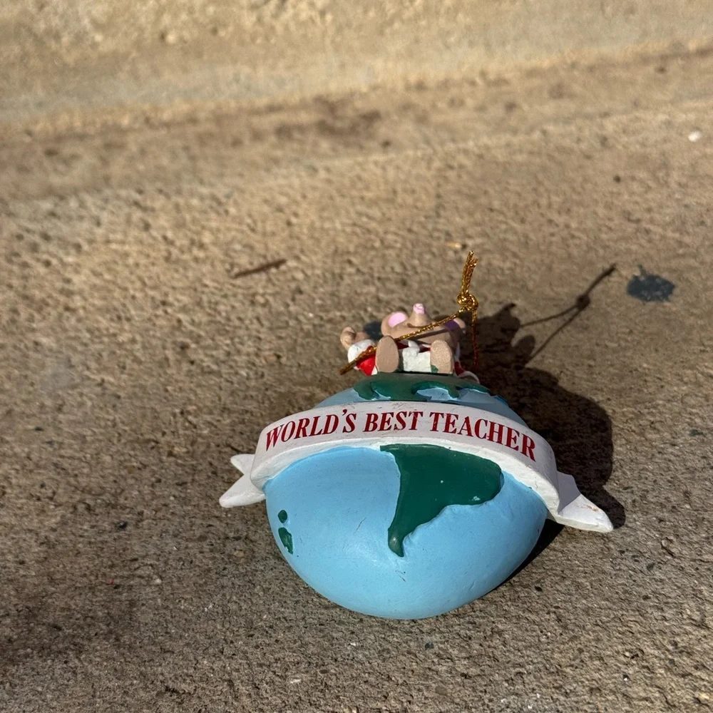 World's Best Teacher Ornament with‎ Mouse